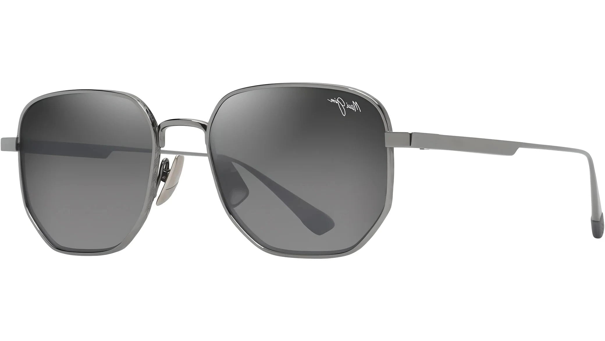 MAUI JIM SUNGLASSES - GS633 17 GREY LEWALANI SHINY LIGHT RUTHENIUM