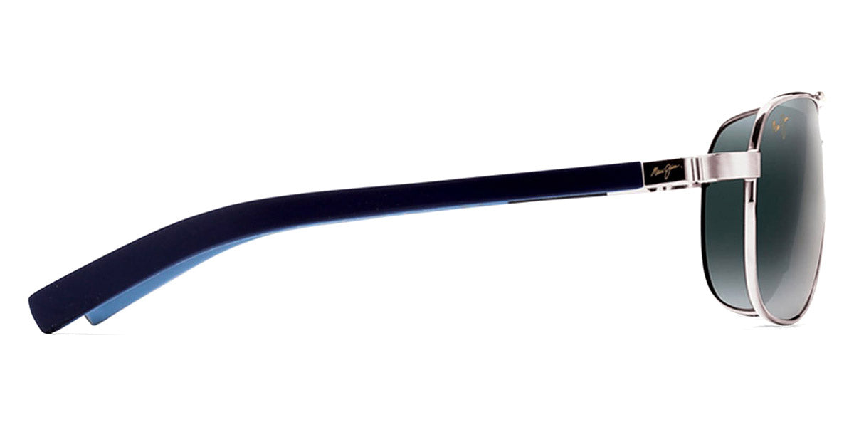 MAUI JIM SUNGLASSES - GUARDRAILS 327-17 58 - Silver with Blue and Light Blue