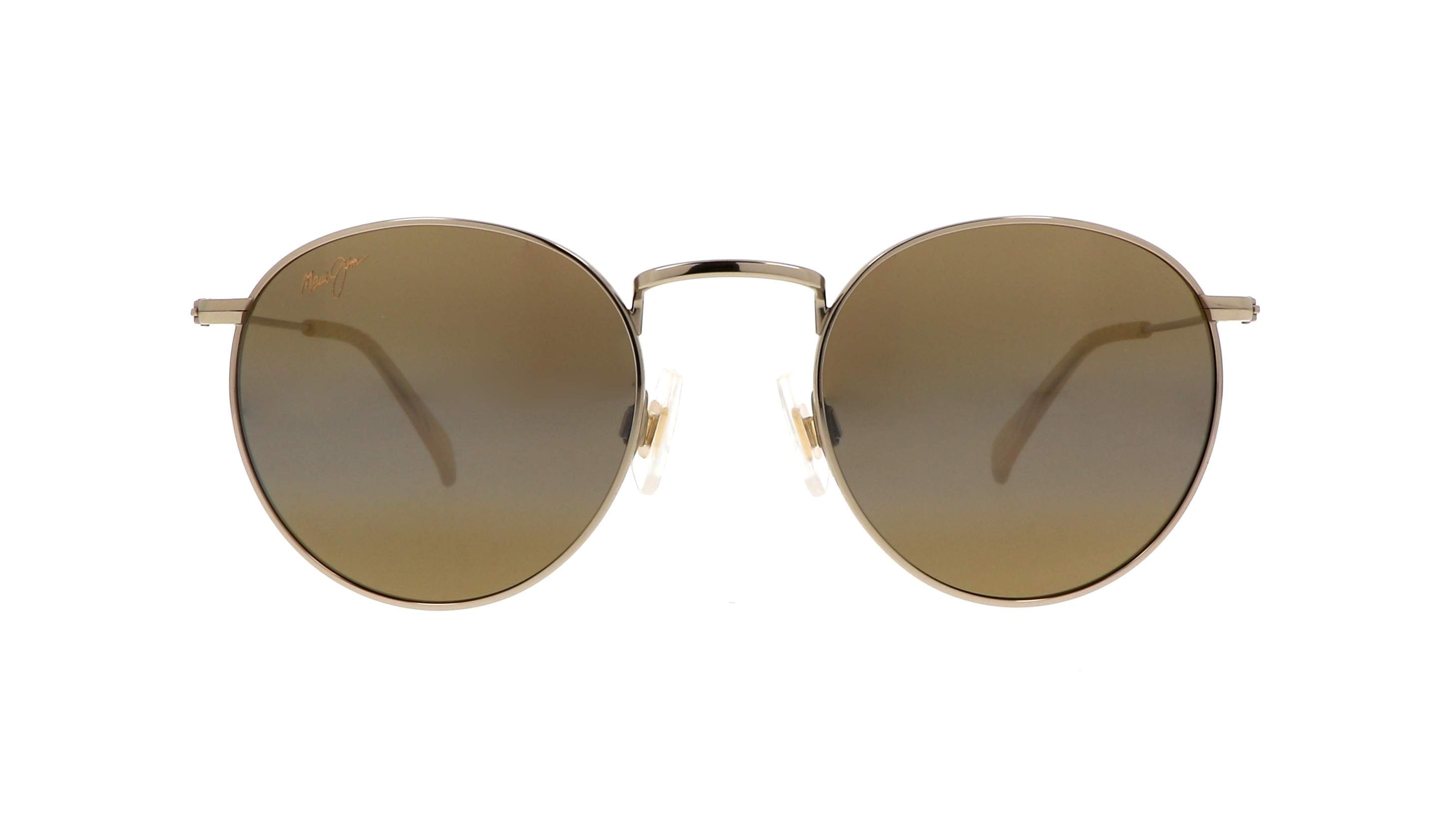 MAUI JIM SUNGLASSES - H667 16A HCL PUKAUA SHINY LIGHT GOLD W/ YELLOW