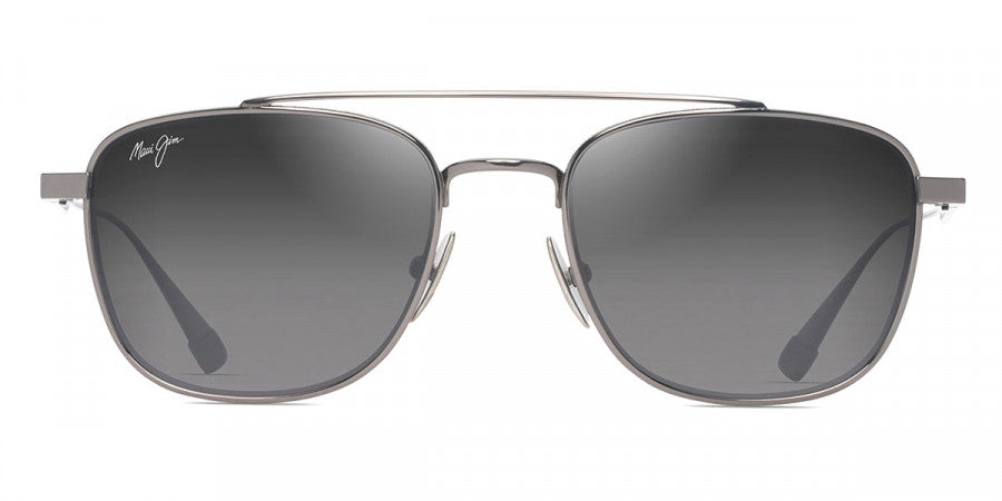 MAUI JIM SUNGLASSES - KAHANA GS640-17 53 - Shiny Dark Ruthenium
