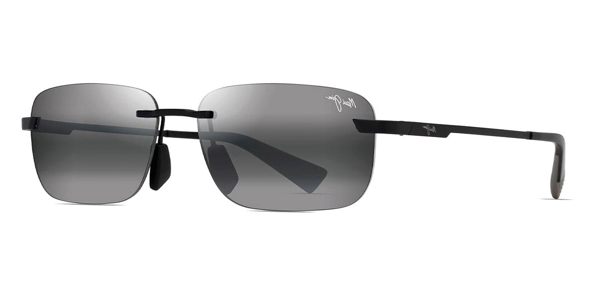 MAUI JIM SUNGLASSES - LANAKILA 624-02 59 - Matte Black with Gray