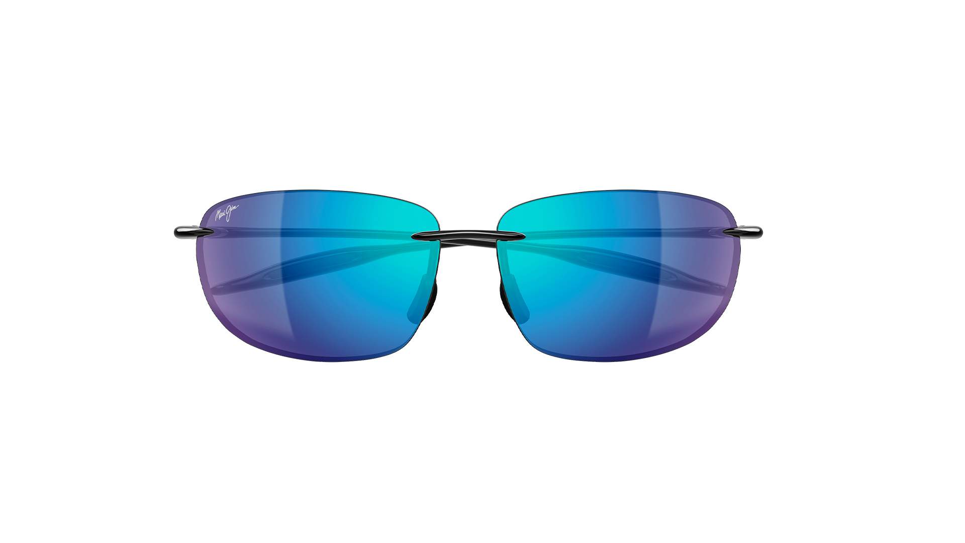 MAUI JIM SUNGLASSES - MJ0422S-037/B422-02 BLUE HAWAII BREAKWALL SHINY BLACK