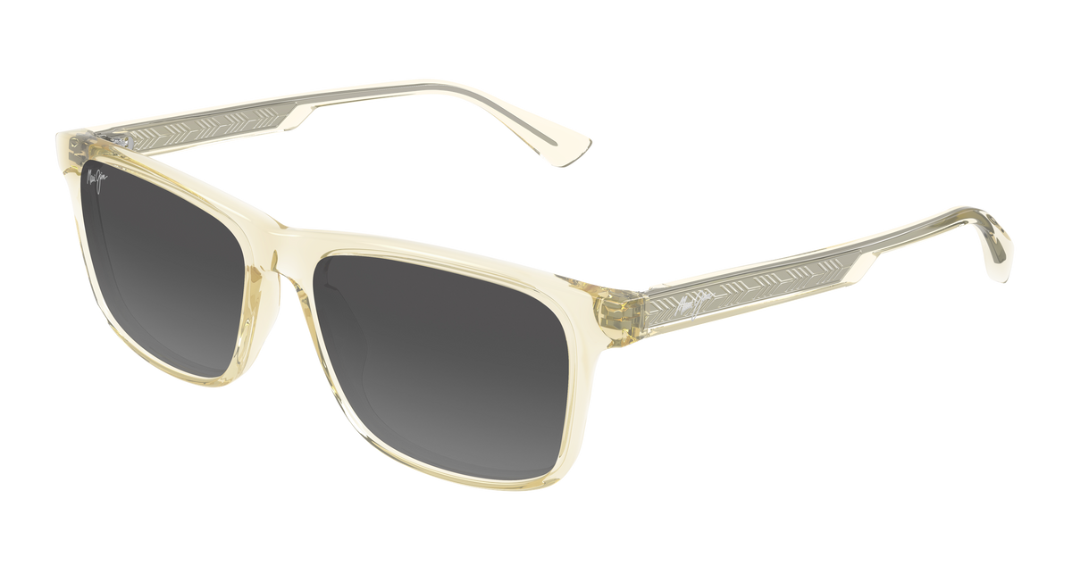 Maui Jim Momi Sunglasses Women Shiny Trans Yellow with Silver/Neutral Grey Maui Jim MARIPOSA Silver Mink POLARIZED Gold to Silver Lens  main image 3