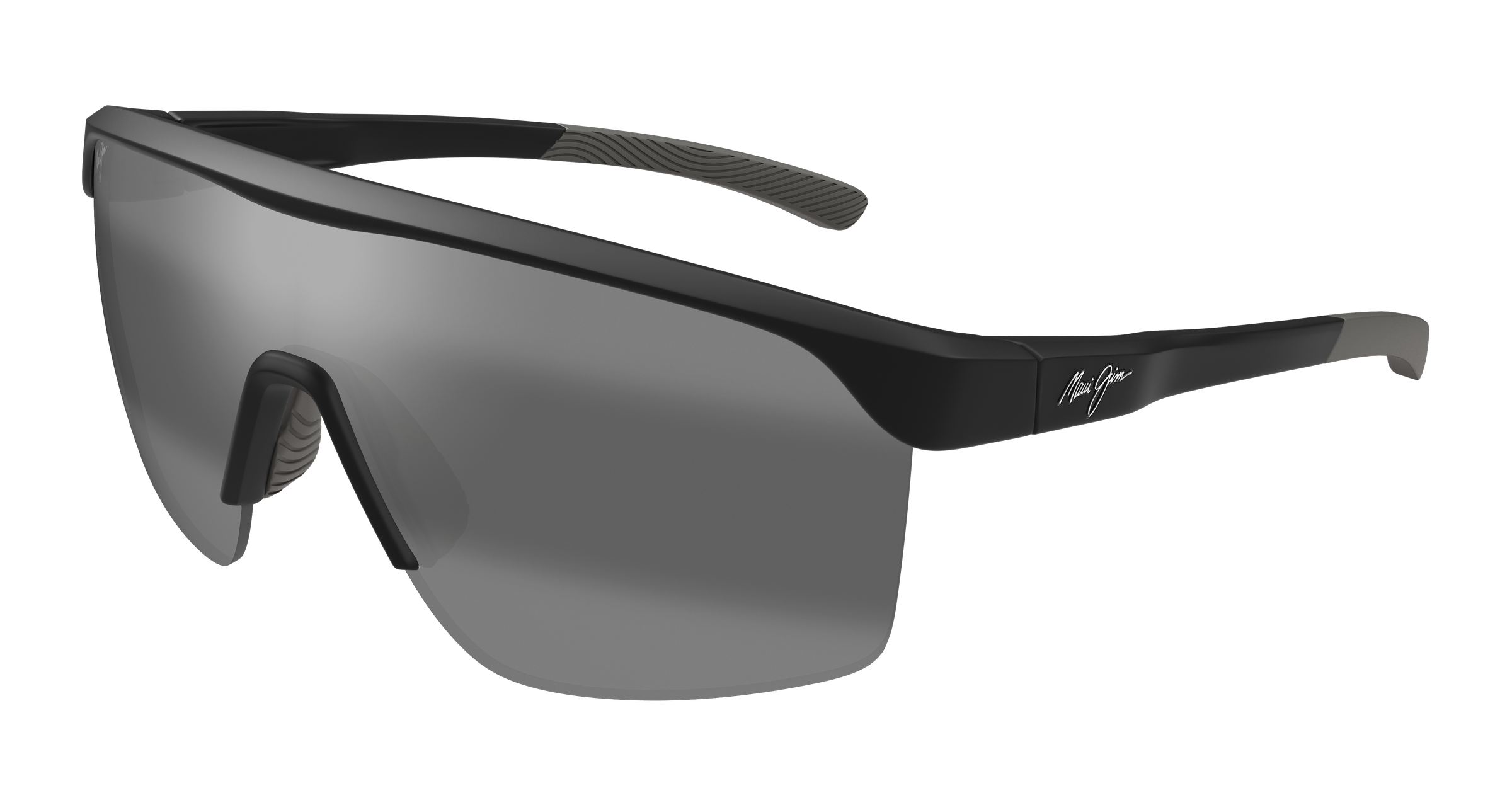 MAUI JIM SUNGLASSES - MJ0595S-001/595-02 GREY PALUNA MATTE BLACK
