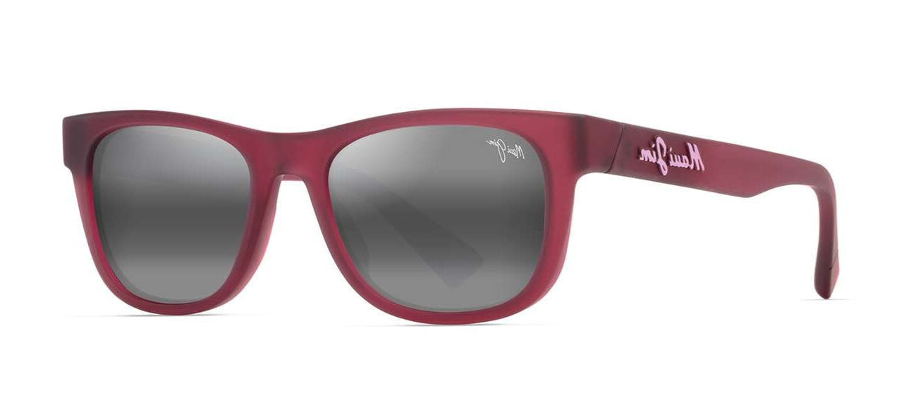 MAUI JIM SUNGLASSES - MJ0687S / 687-09 004-09 53 GREY KAULIKE MATTE TRANSPARENT FUCHSIA
