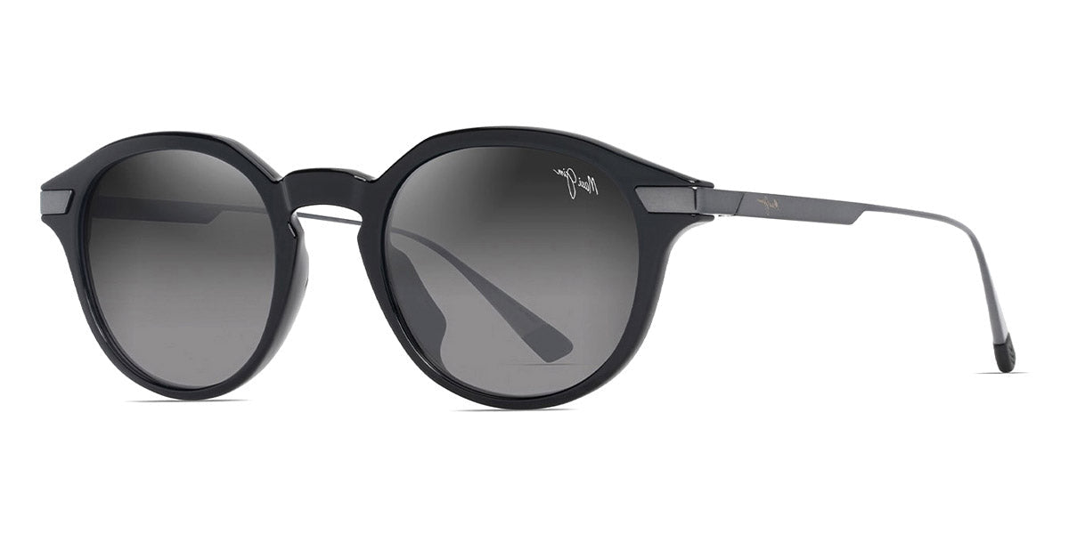 MAUI JIM SUNGLASSES - MOMI GS622-02 49 - Shiny Black
