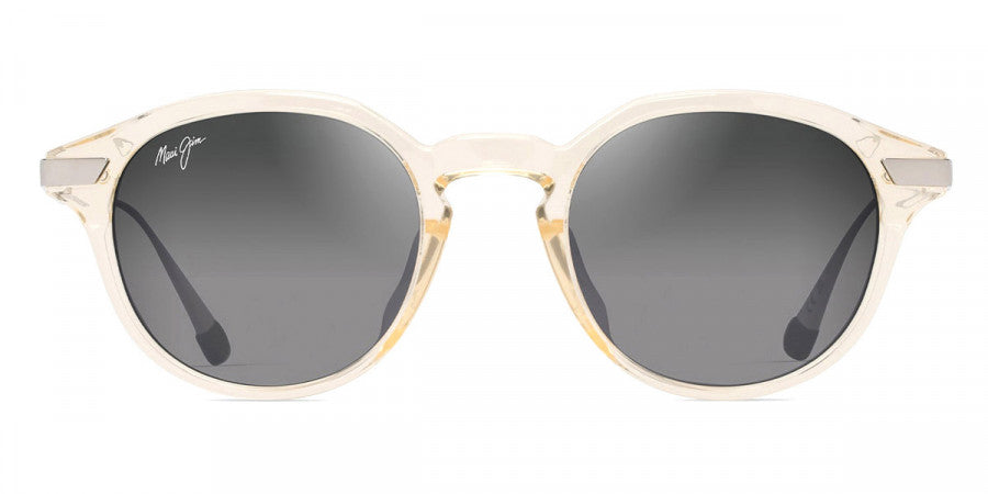 MAUI JIM SUNGLASSES - MOMI GS622-21 49 - Shiny Trans Yellow with Silver