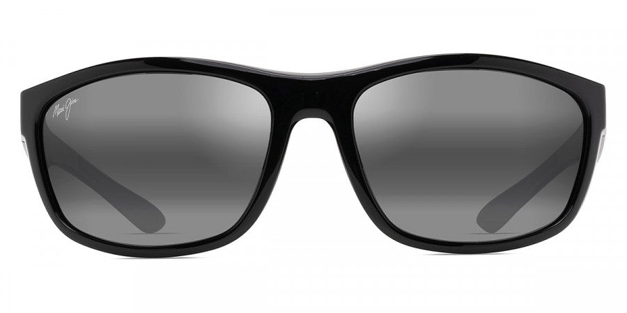 MAUI JIM SUNGLASSES - NUU LANDING 869-02 62 - Black Gloss with Black Rubber