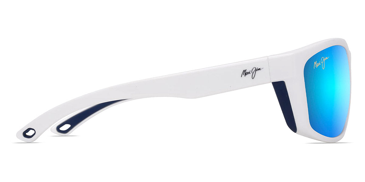 MAUI JIM SUNGLASSES - NUU LANDING B869-05 62 - White with Navy Rubber