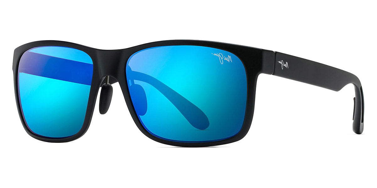 MAUI JIM SUNGLASSES - RED SANDS B432-2M 59 - Matte Black