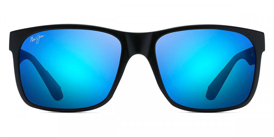 MAUI JIM SUNGLASSES - RED SANDS B432-2M 59 - Matte Black