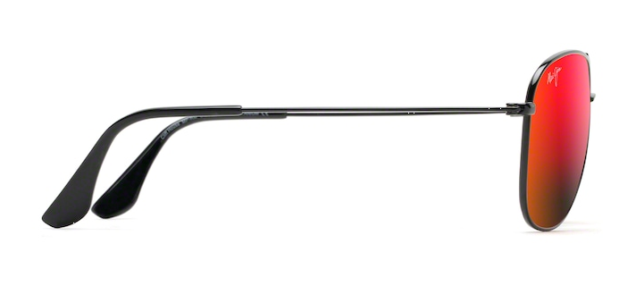 MAUI JIM SUNGLASSES - RM247 02 HAWAII LAVA CLIFF HOUSE BLK GLO