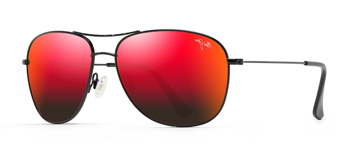MAUI JIM SUNGLASSES - RM247 02 HAWAII LAVA CLIFF HOUSE BLK GLO
