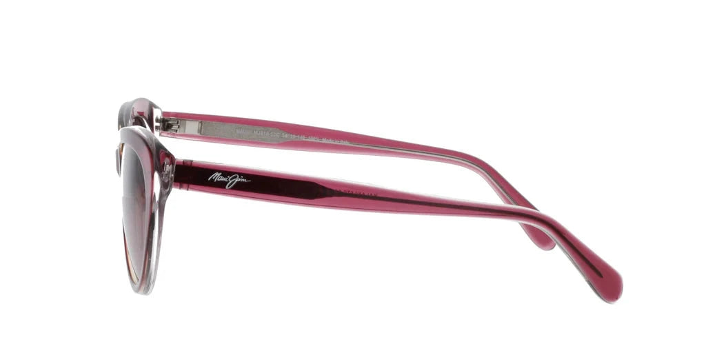 MAUI JIM SUNGLASSES - RS818 52C ROSE KALANI RASBERRY W/ CRYSTAL INTER