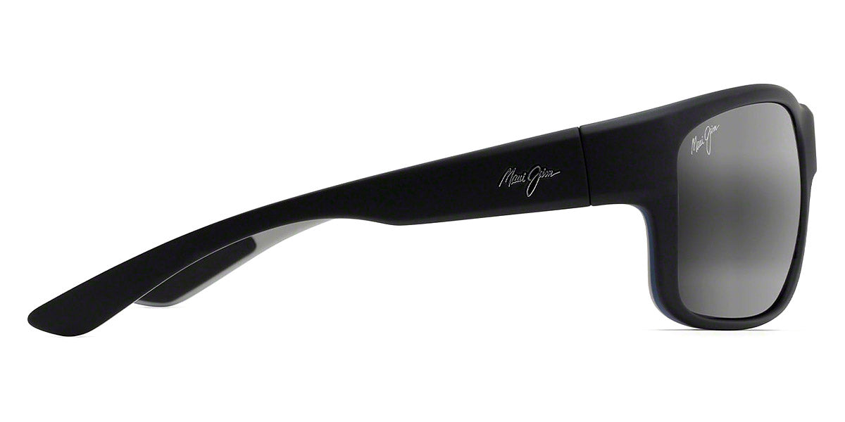 MAUI JIM SUNGLASSES - SOUTHERN CROSS 815-53B 63 - Soft Black with Sea Blue and Gray