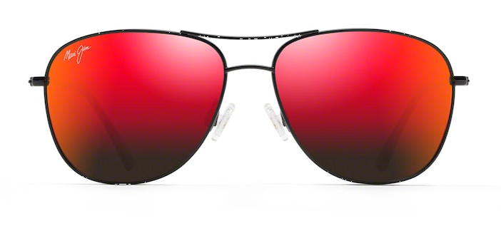 MAUI JIM SUNGLASSES - RM247 02 HAWAII LAVA CLIFF HOUSE BLK GLO