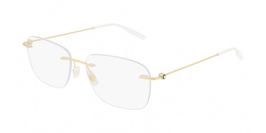 MONTBLANC EYEGLASSES - MB0075O 002 56 - Gold