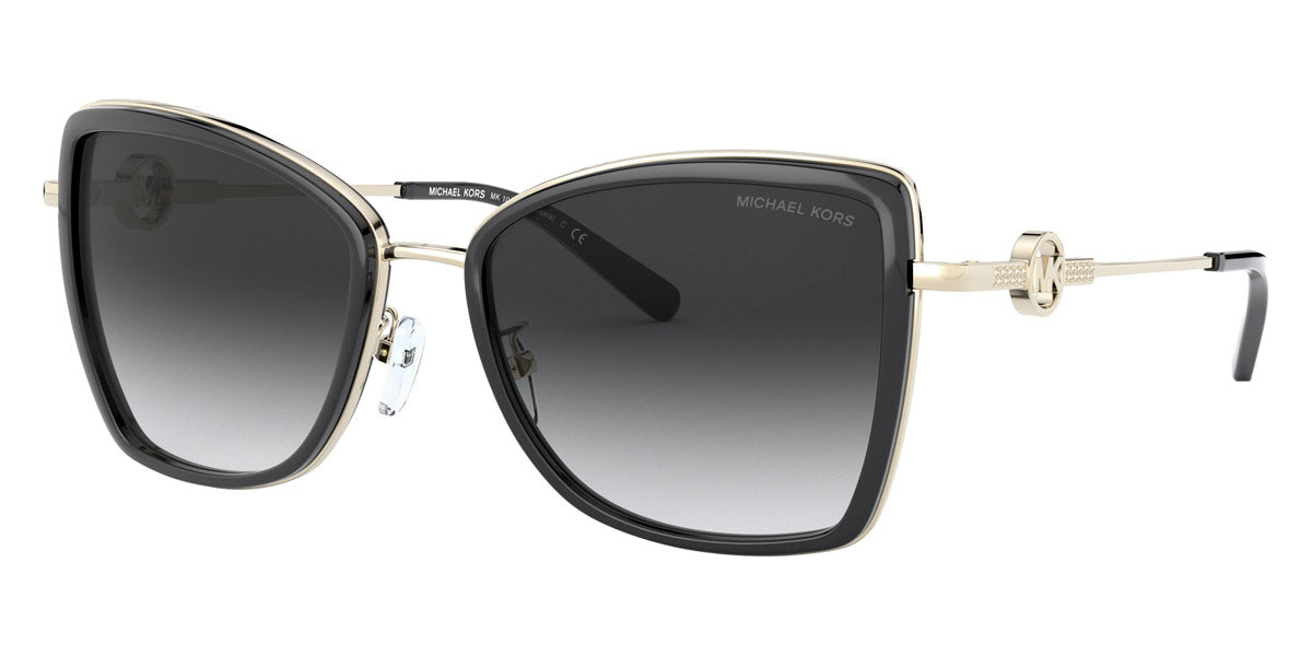 MICHAEL KORS SUNGLASSES - Corsica MK1067B 10148G 55 - Light Gold/Black
