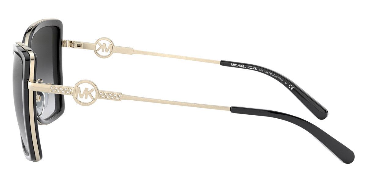 MICHAEL KORS SUNGLASSES - Corsica MK1067B 10148G 55 - Light Gold/Black