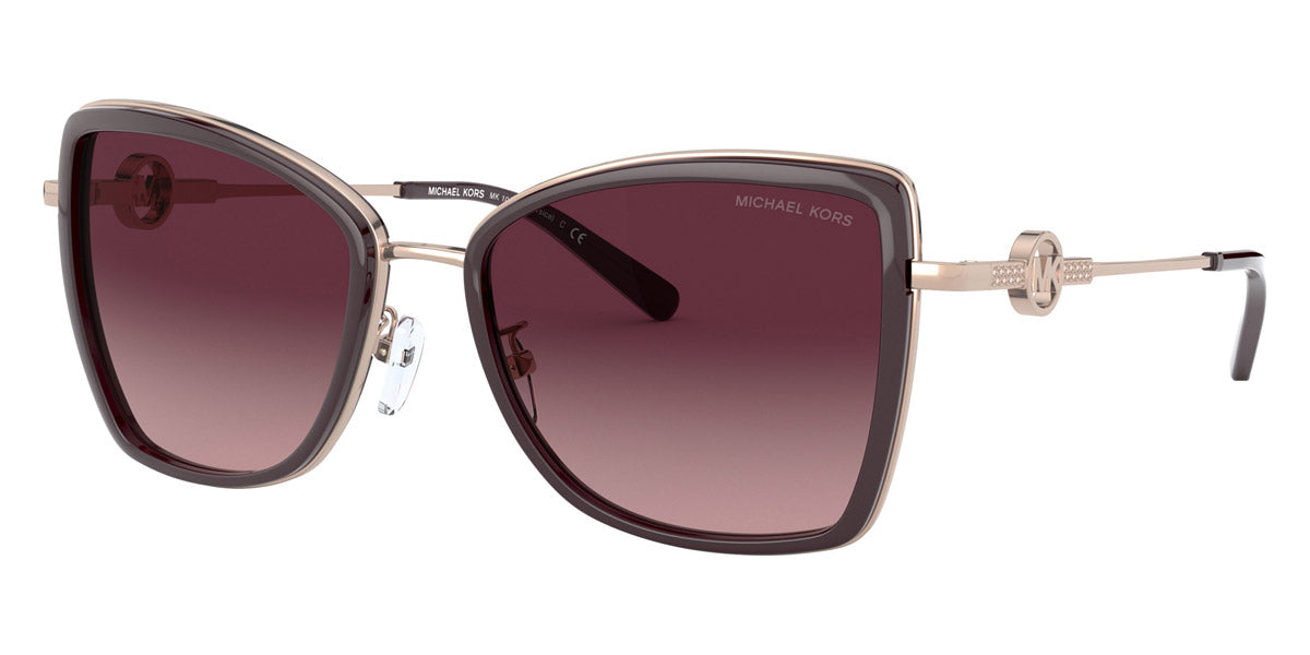 MICHAEL KORS SUNGLASSES - Corsica MK1067B 11088H 55 - Rose Gold/Cordovan