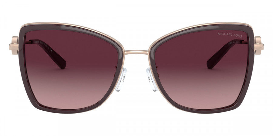 MICHAEL KORS SUNGLASSES - Corsica MK1067B 11088H 55 - Rose Gold/Cordovan