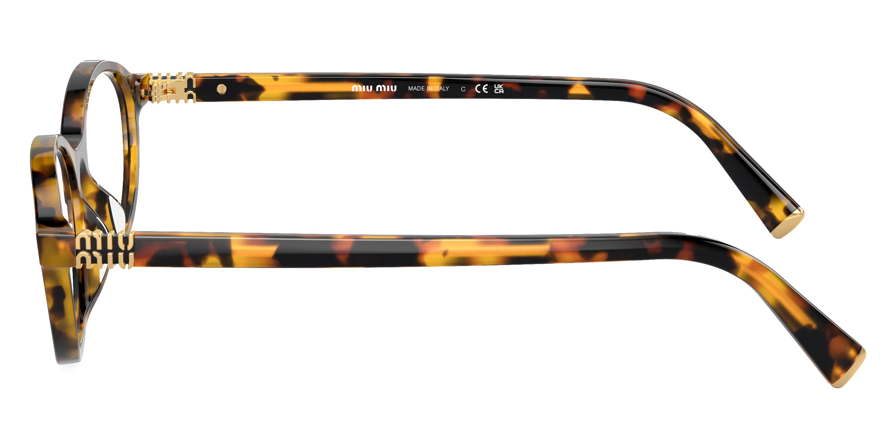 MIU MIU EYEGLASSES - MU 09XV VAU1O1 53 - Honey Havana