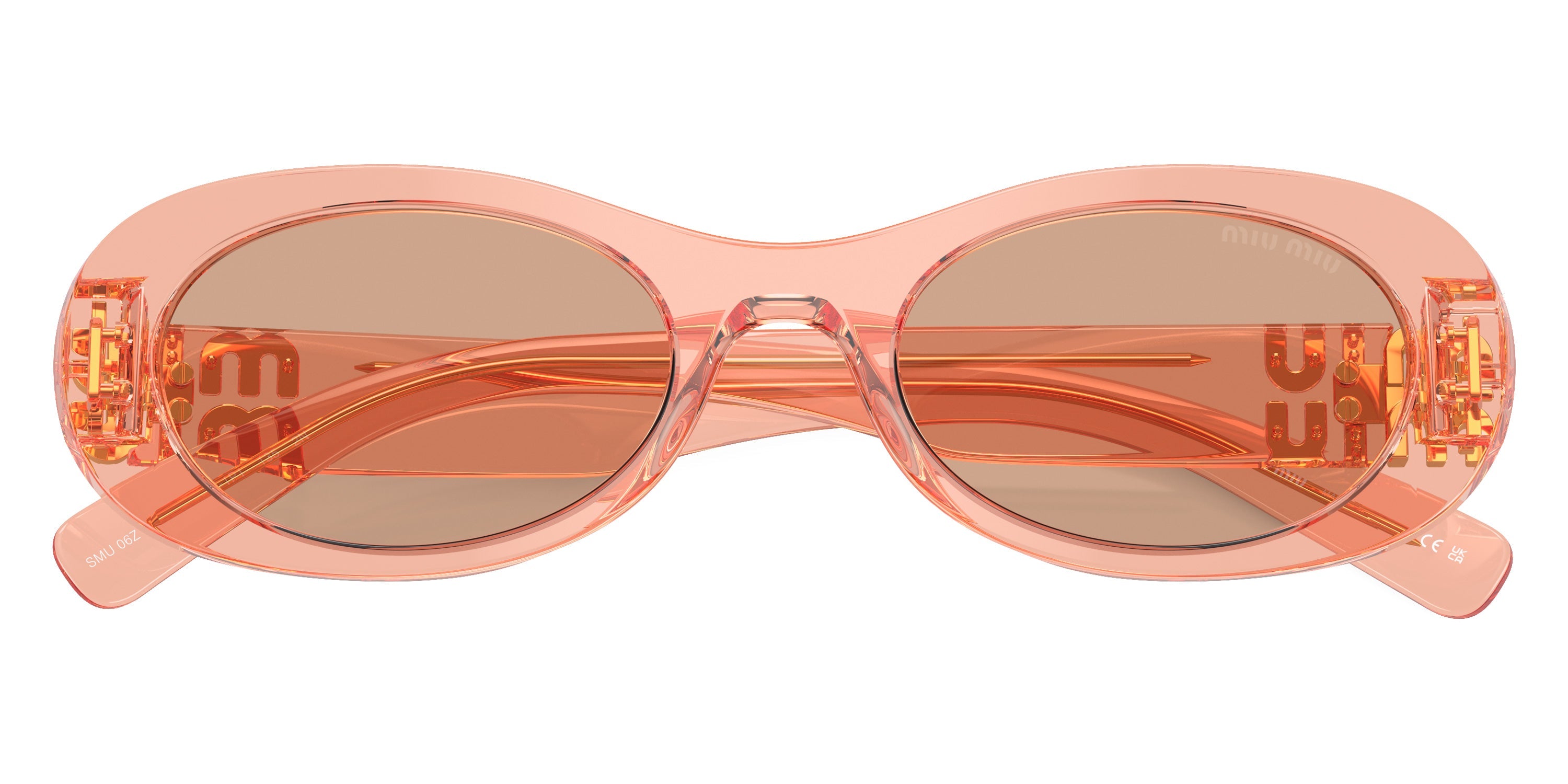 Miu Miu Glimpse MU 06ZS 13T1P1 50 - Noisette Transparent