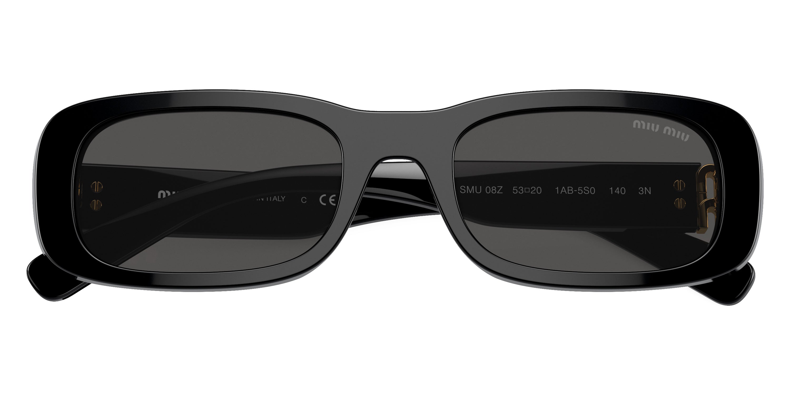 Miu Miu Glimpse MU 08ZS 1AB5S0 53 - Black