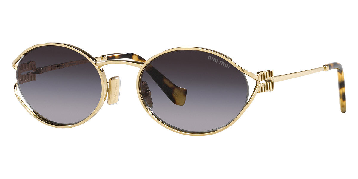 MIU MIU SUNGLASSES LOGO - MU 52YS ZVN5D1 54 - Pale Gold