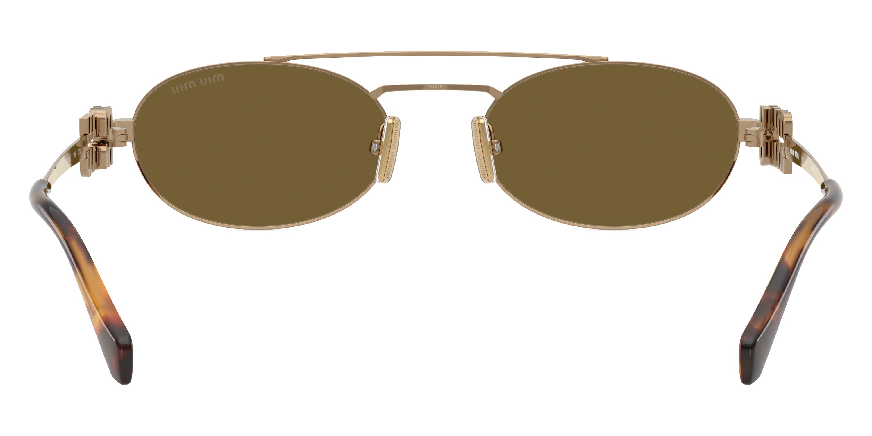 Miu Miu Logo MU 54ZS 7OE09Z 53 - Brass Gold