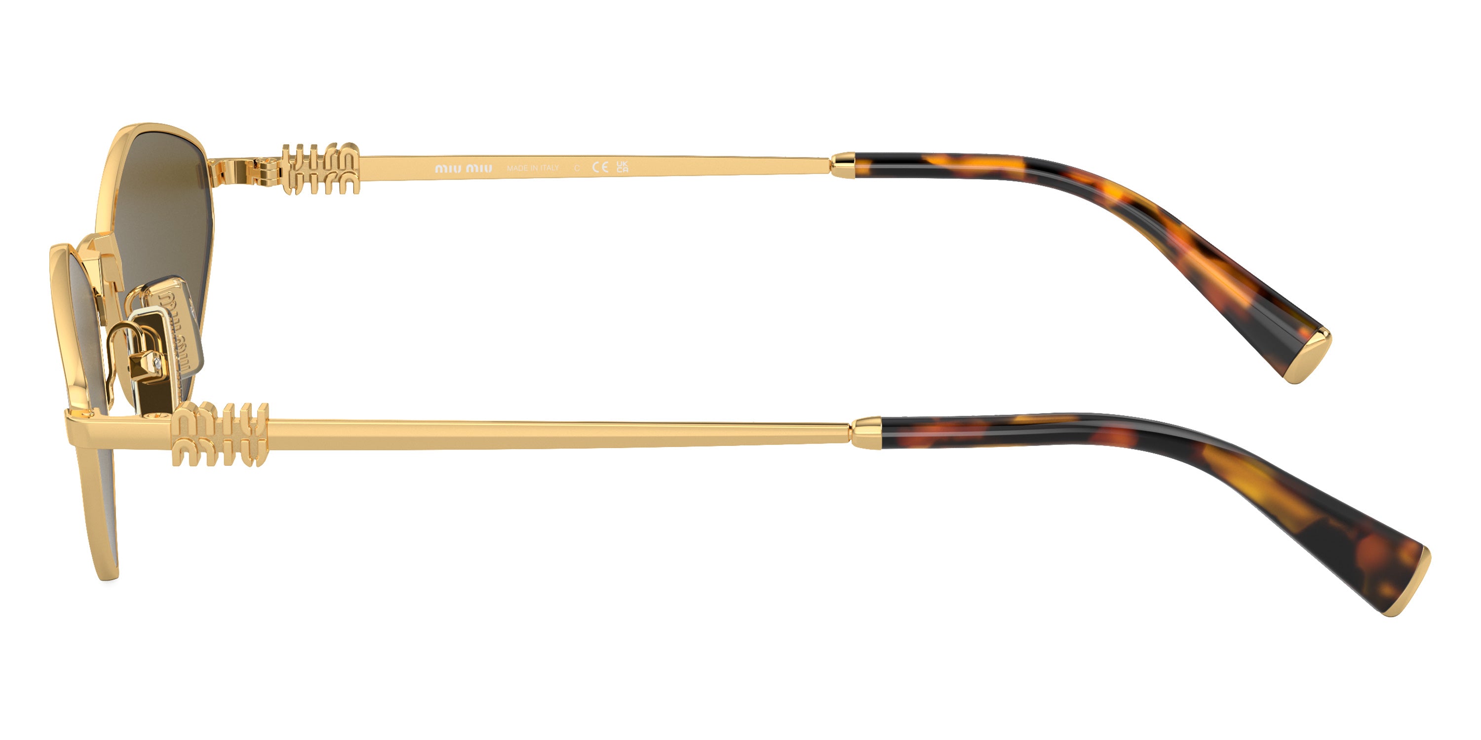Miu Miu Logo MU 56ZS 5AK09Z 56 - Gold