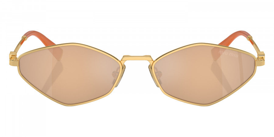 Miu Miu Logo MU 56ZS 5AK40D 56 - Gold