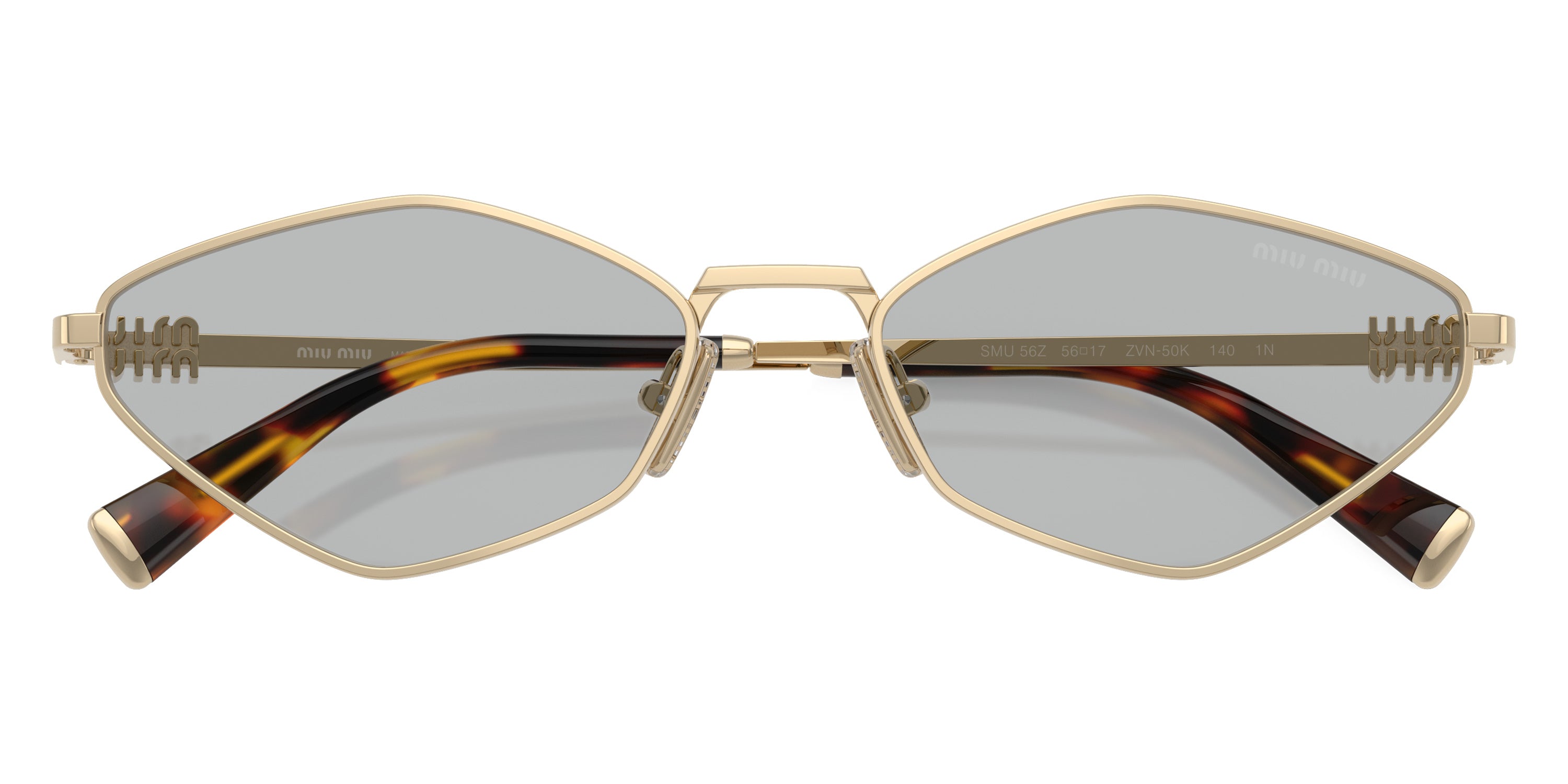 Miu Miu Logo MU 56ZS ZVN50K 56 - Pale Gold