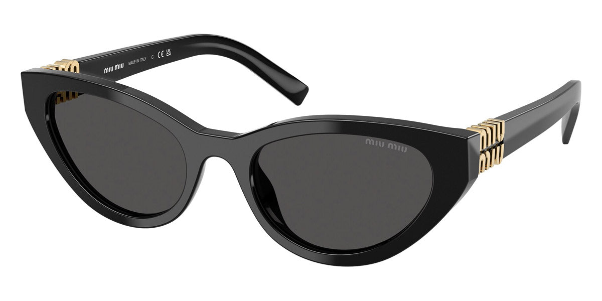 MIU MIU SUNGLASSES LOGO - MU A04S 16K08Z 54 - Black