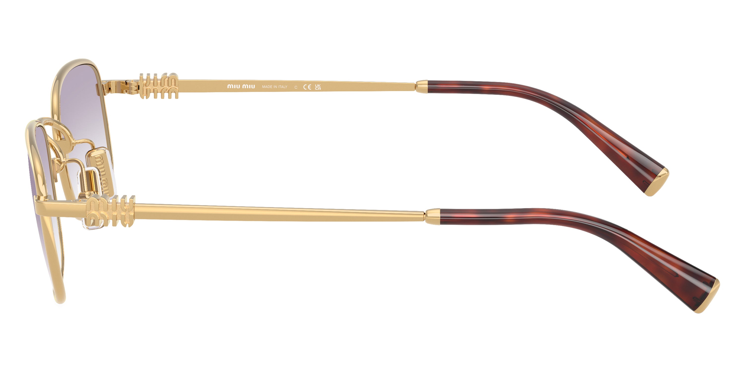 Miu Miu Logo MU A53S 5AK04O 52 - Gold