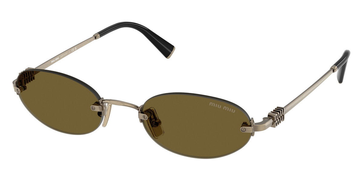 MIU MIU SUNGLASSES LOGO - MU A54S 26C09Z 51 - Old Gold