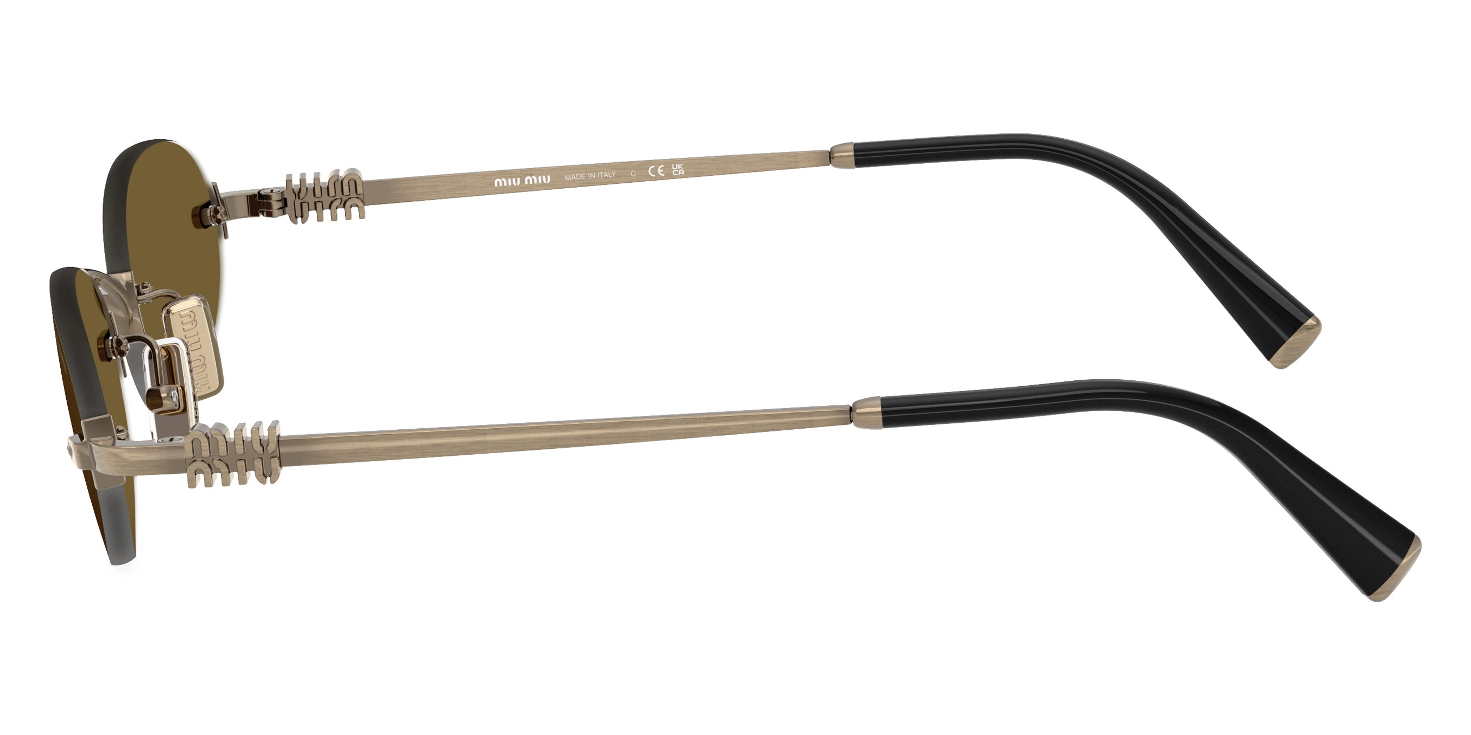 Miu Miu Logo MU A54S 26C09Z 51 - Old Gold