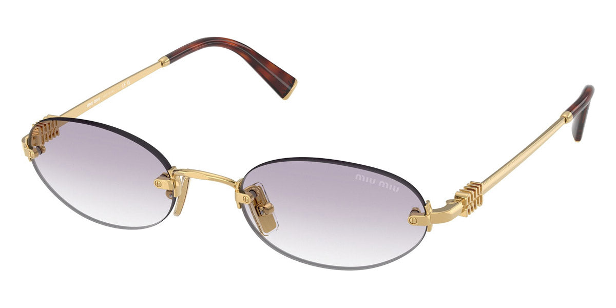 Miu Miu Logo MU A54S 5AK04O 51 - Gold