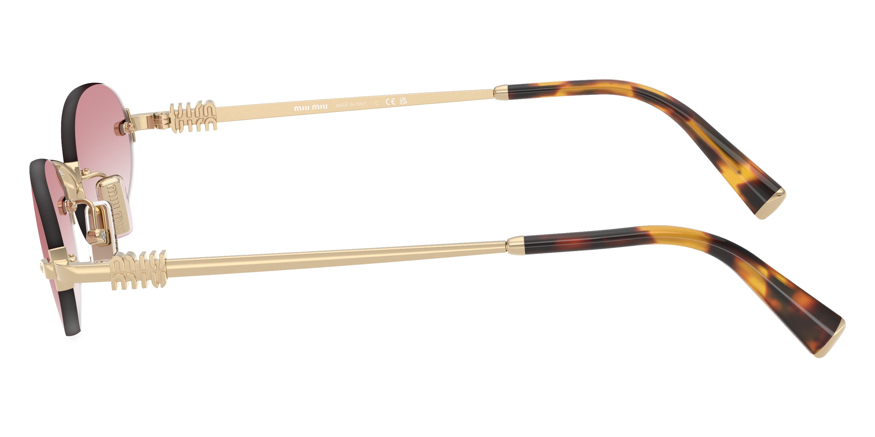 Miu Miu Logo MU A54S ZVN70O 51 - Pale Gold