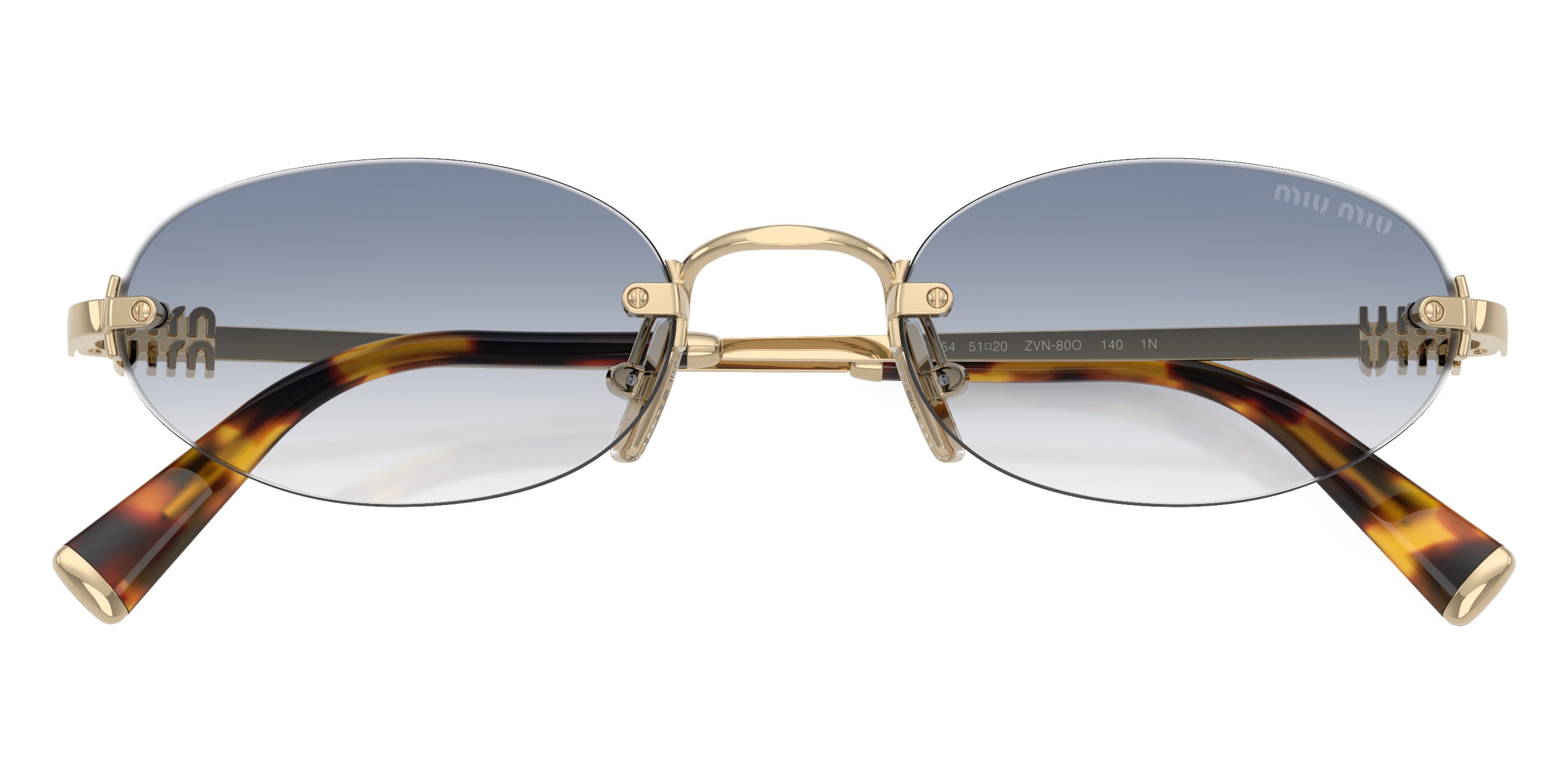 Miu Miu Logo MU A54S ZVN80O 51 - Pale Gold