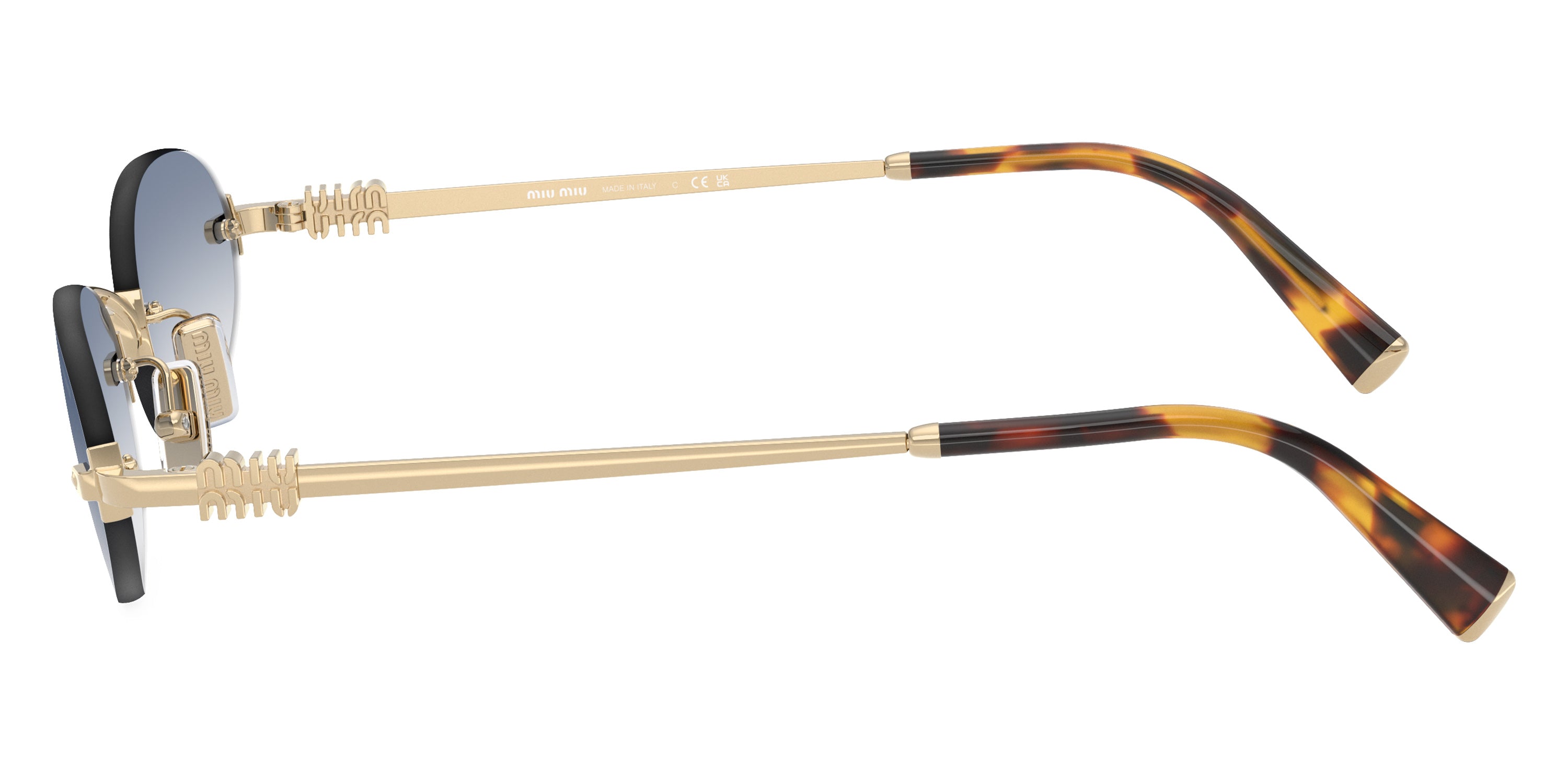 Miu Miu Logo MU A54S ZVN80O 51 - Pale Gold