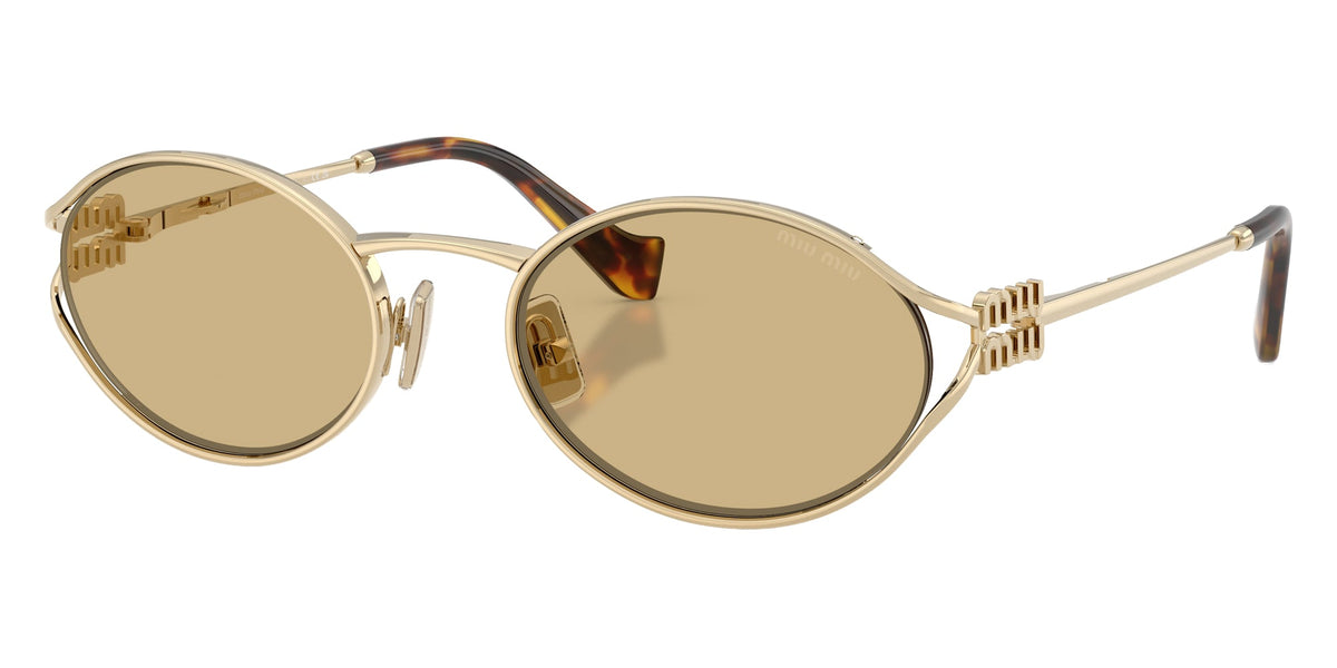 Miu Miu MUA54S ZVN10R Oval Rimless Sunglasses – Gold / Yellow MIU MIU MU52YS ZVN10R 54 SUNGLASSES main image 3
