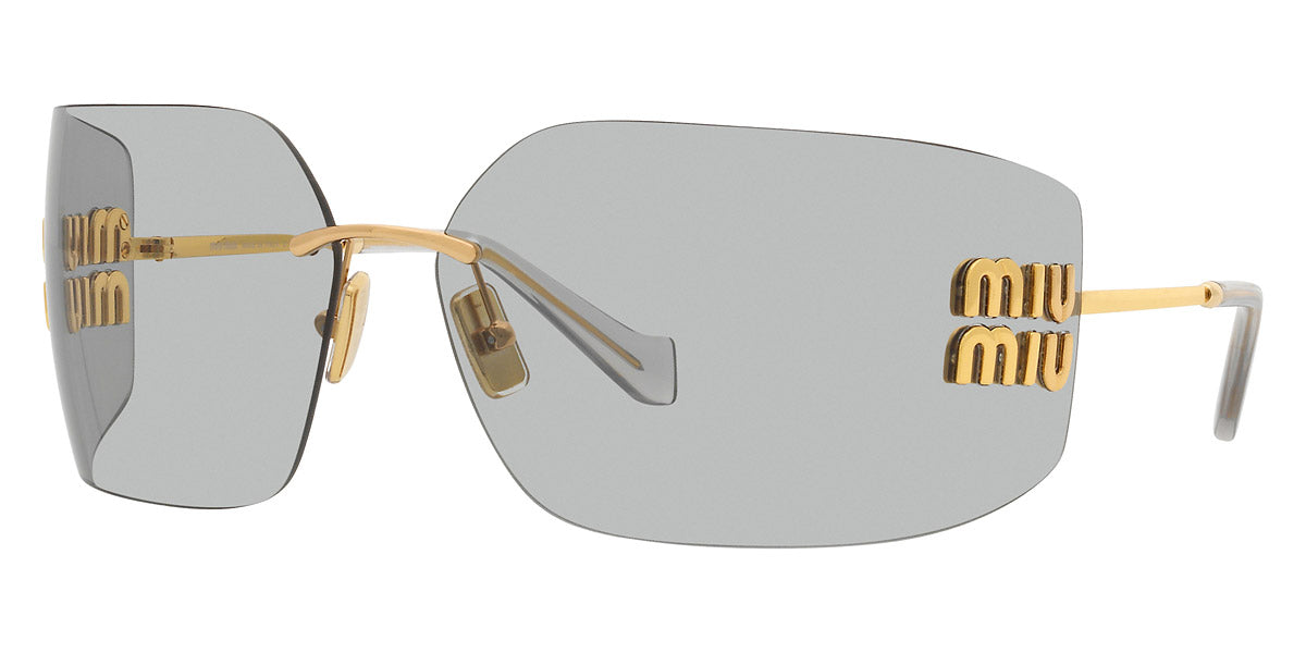 アクセサリー 25aw Miu Miu Rectangle Glasses runway MIU MIU SUNGLASSES RUNWAY - MU 54YS 5AK30B 80 - Gold