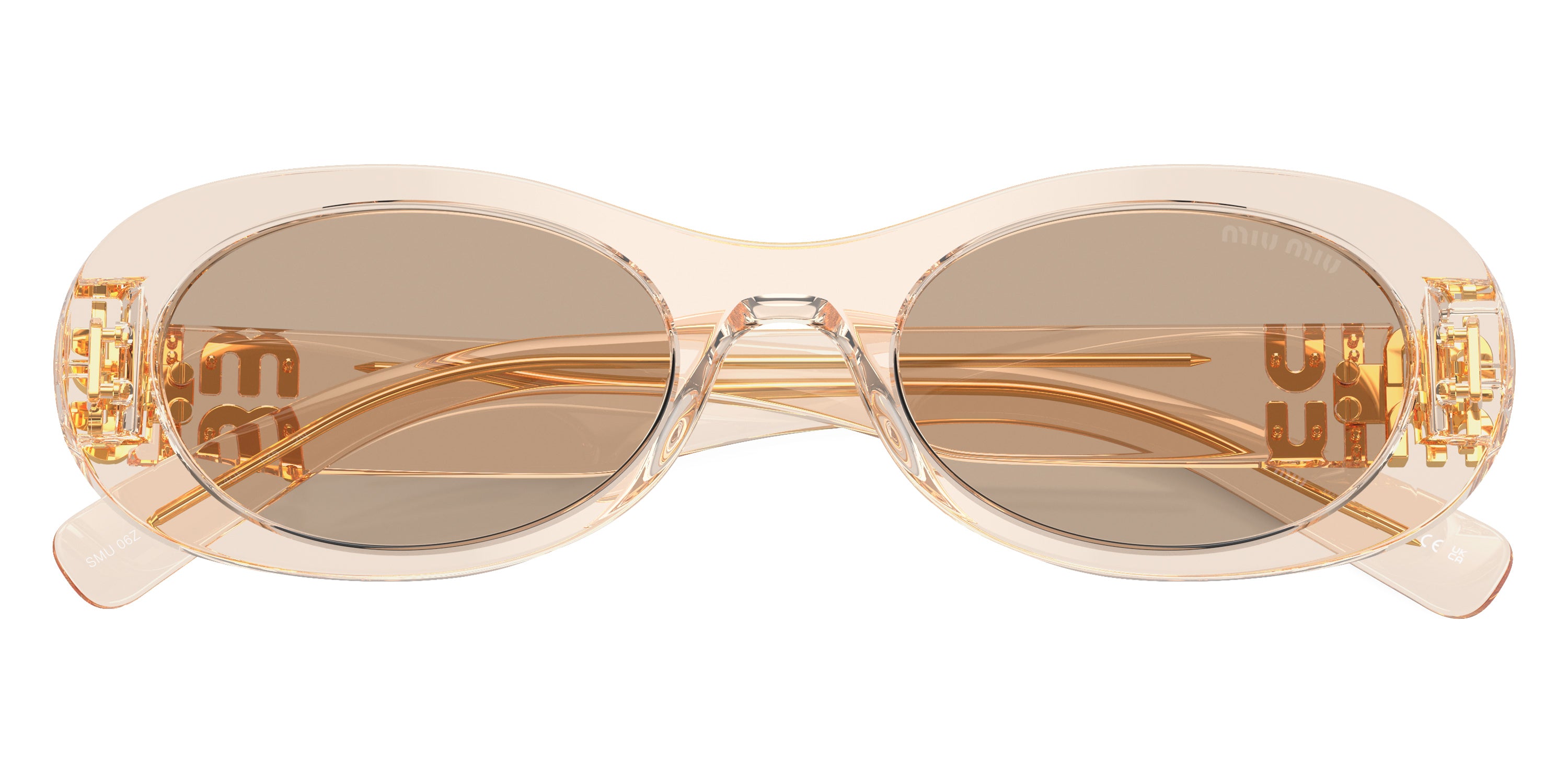 MIU MIU SUNGLASSES GLIMPSE - MU 06ZS 11T40F 50 - Sand Transparent