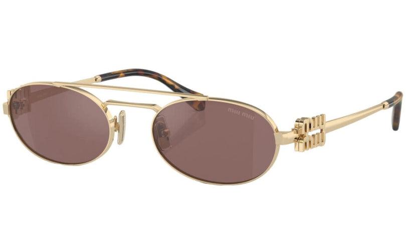MIU MIU SUNGLASSES LOGO - MU 54ZS ZVN70D 53