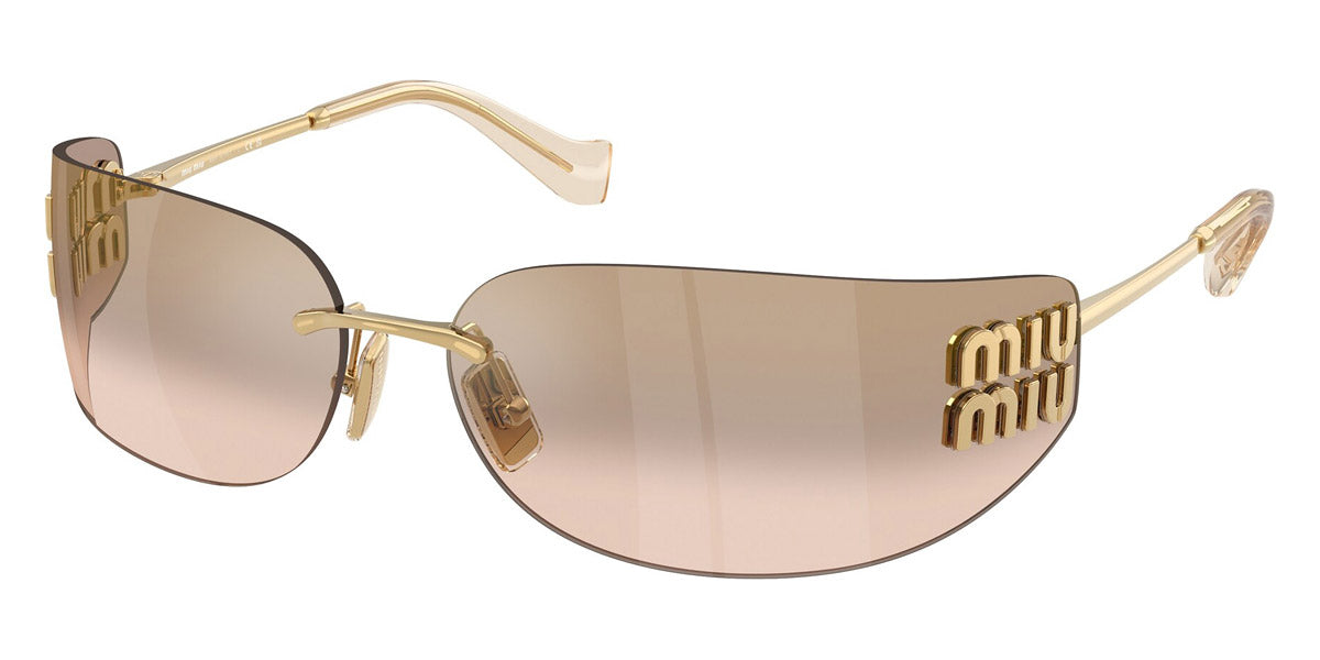 MIU MIU SUNGLASSES AUBE - MU A51S 5AK20P 75 - Gold display picture 2