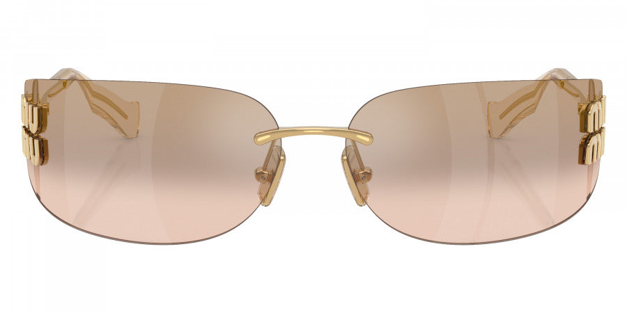 MIU MIU SUNGLASSES LOGO - MU A51S 5AK20P 75 - Gold