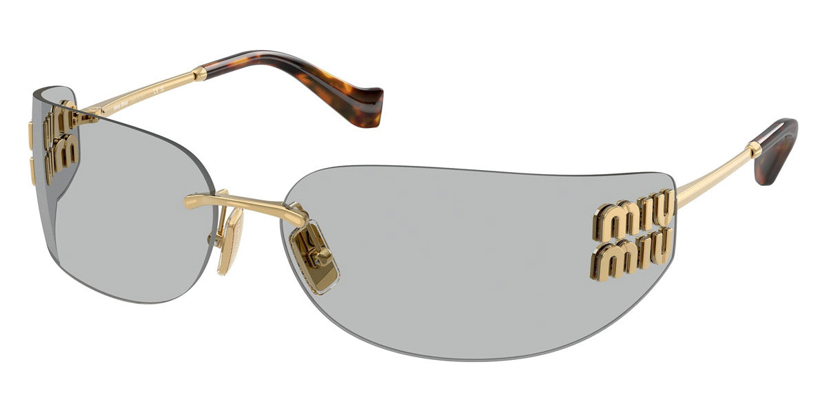 MIU MIU SUNGLASSES LOGO - MU A51S 5AK50K 75 - Gold