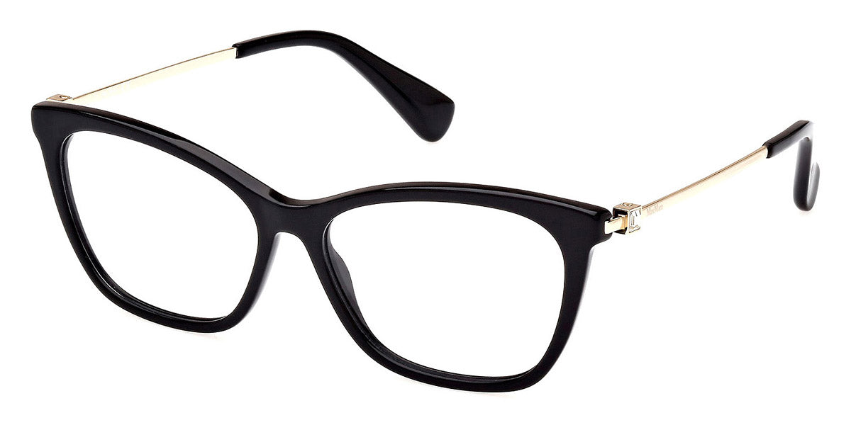 Max Mara™ MM5070 001 54 - Shiny Black/Shiny Pale Gold