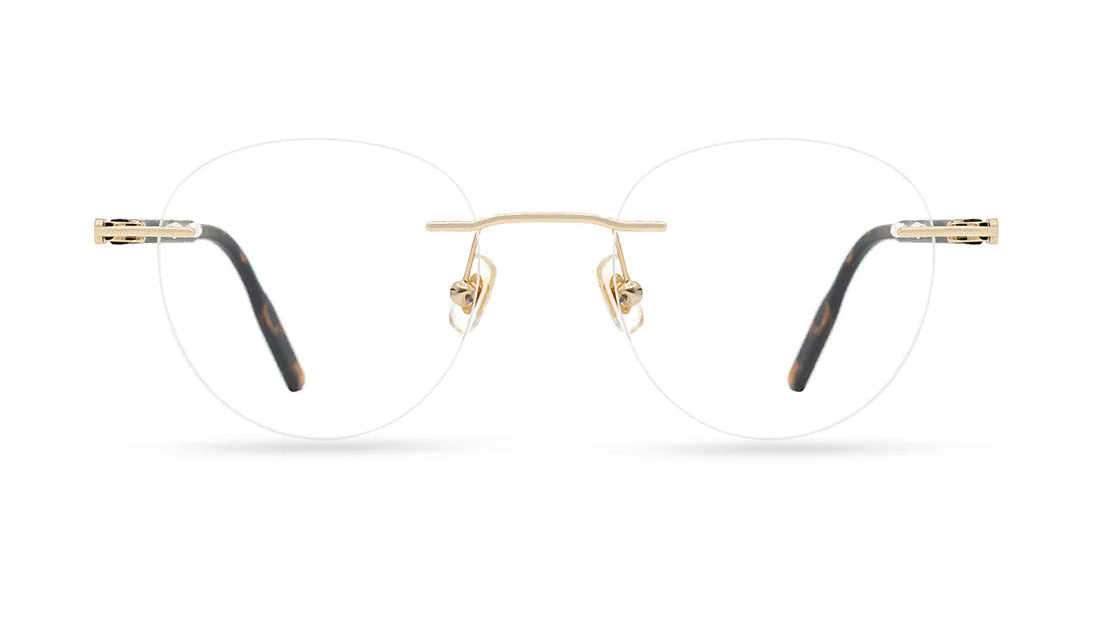 MONTBLANC EYEGLASSES - MB0224O 002 49 - Gold/Havana